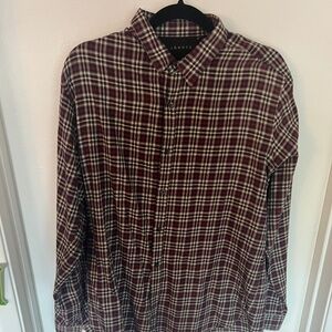 THEORY/X LARGE/Casual Button Down Dress Shirt